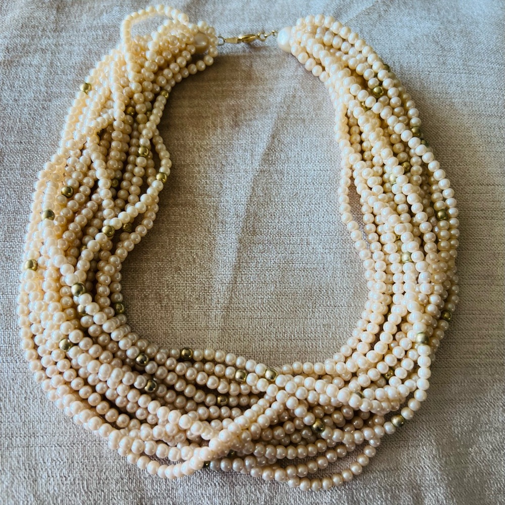 Multi-Strand Pearl Necklace
